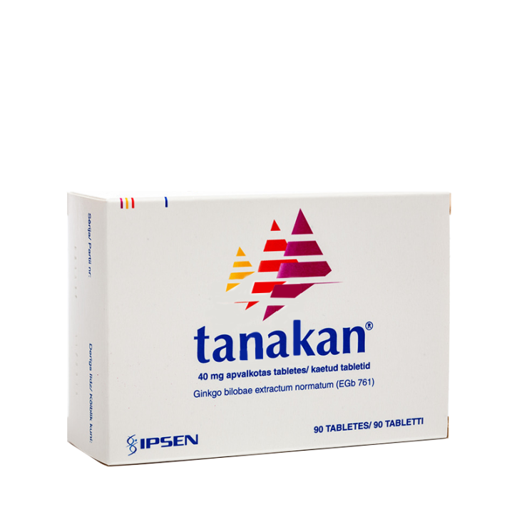 TANAKAN 40mg apvalkotās tabletes N90